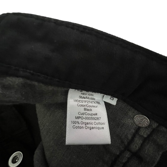 Rag & Bone Maya High Waist Ankle Slim Straight Leg Jeans Womens US 25 Black - Picture 5 of 8